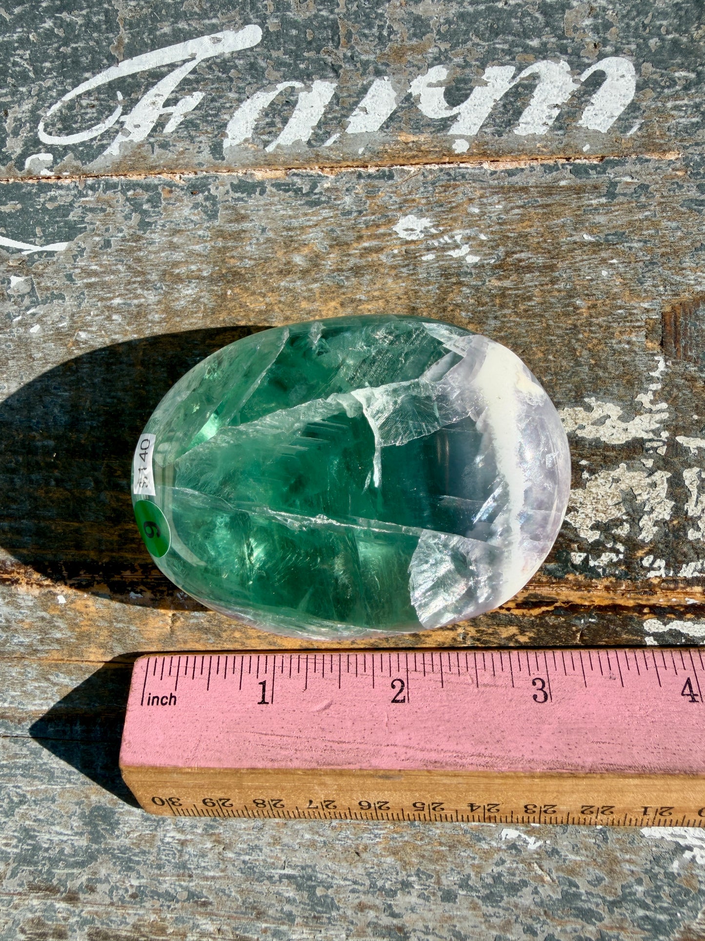 Gorgeous Durango Fluorite Palm Stone | Mexico | Opt 9