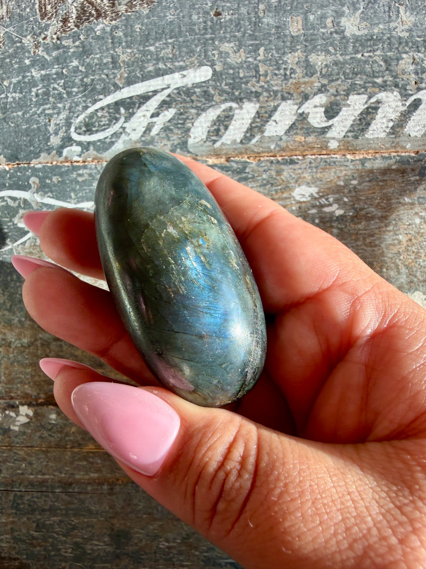 Gorgeous Flashy Labradorite Lingam | Madagascar | Opt P