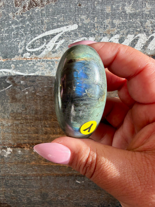 Gorgeous Flashy Labradorite Lingam | Madagascar | Opt Y