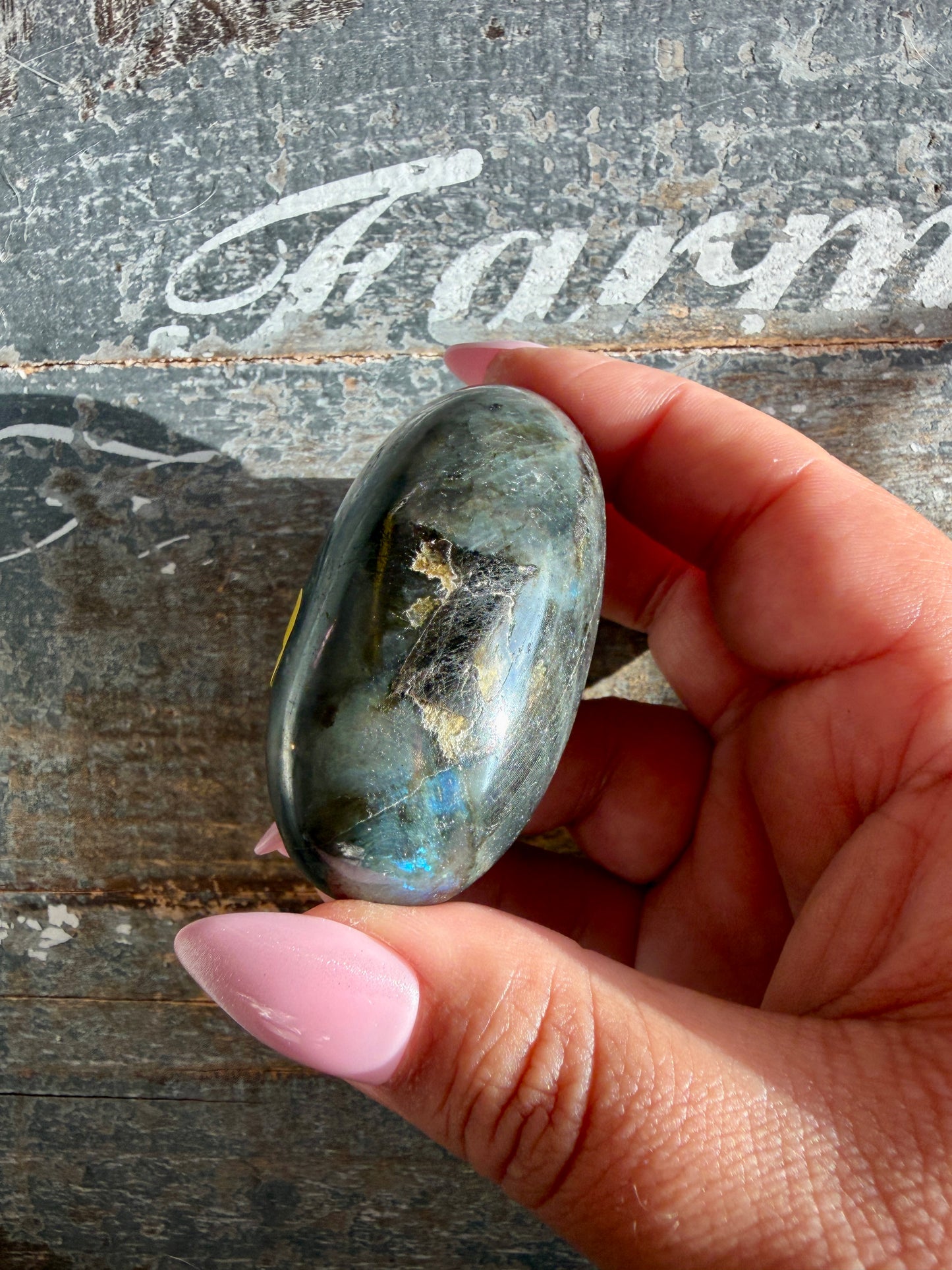 Gorgeous Flashy Labradorite Lingam | Madagascar | Opt Y