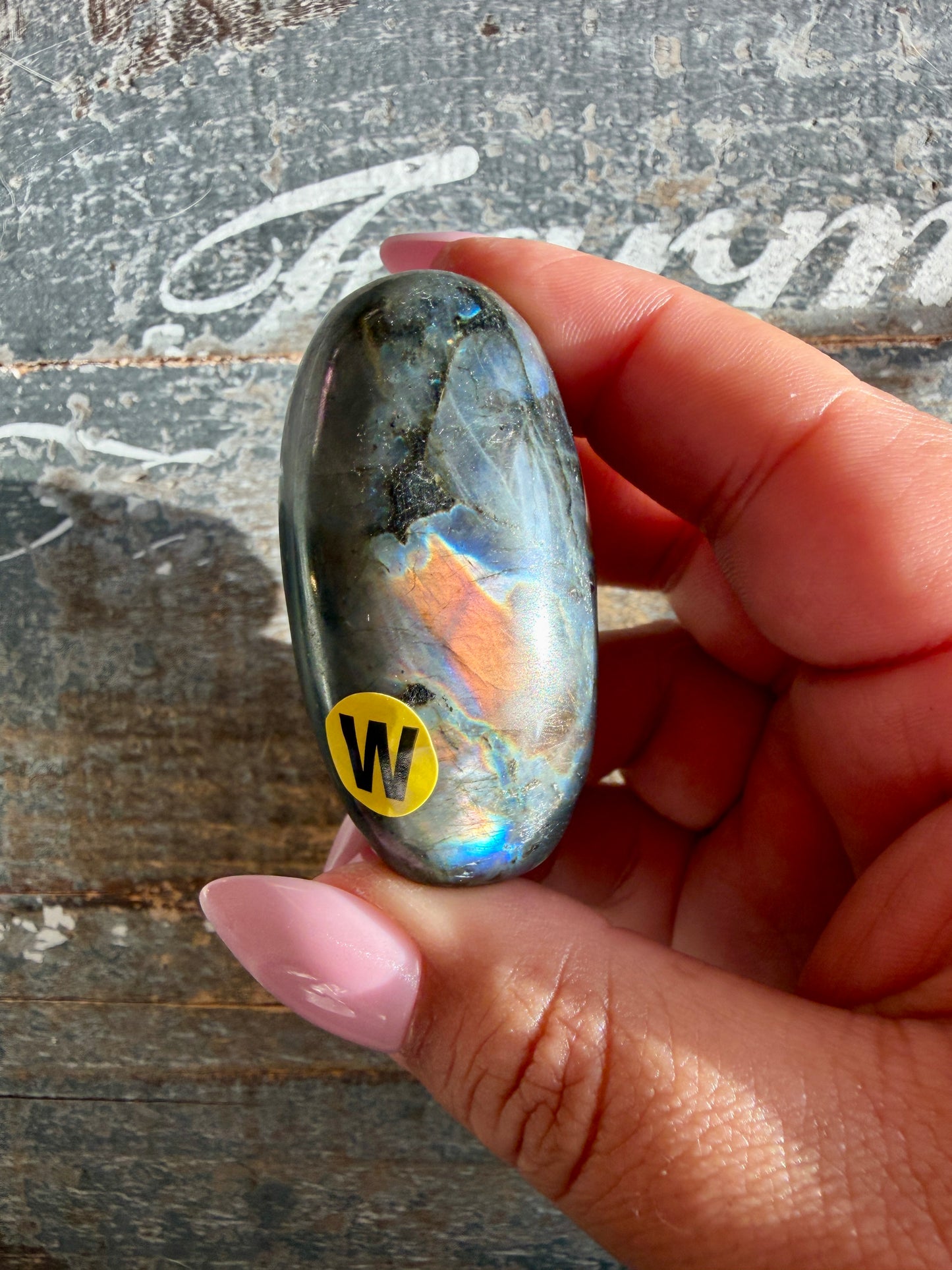 Gorgeous Flashy Labradorite Lingam | Madagascar | Opt X