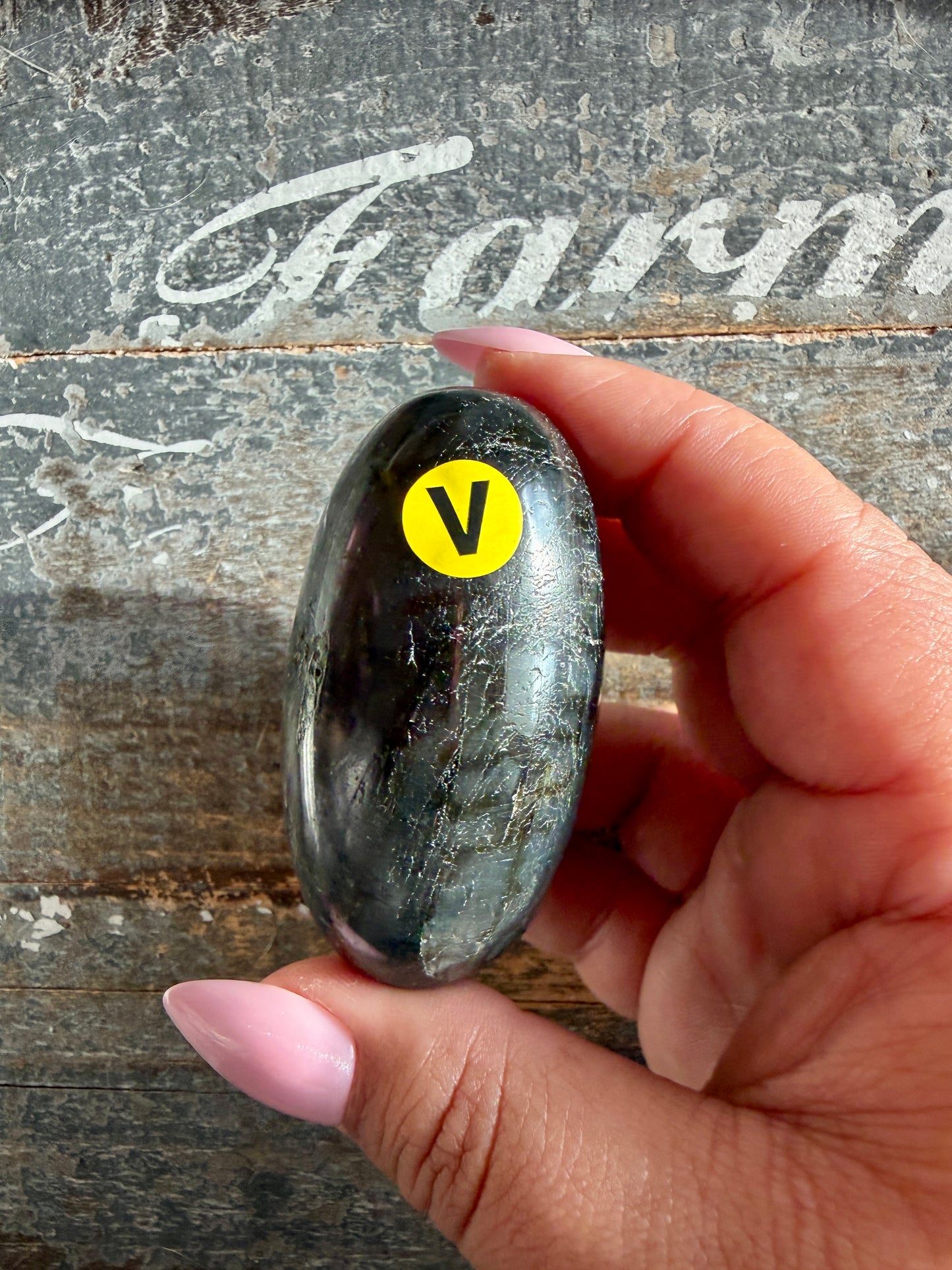 Gorgeous Flashy Labradorite Lingam | Madagascar | Opt V