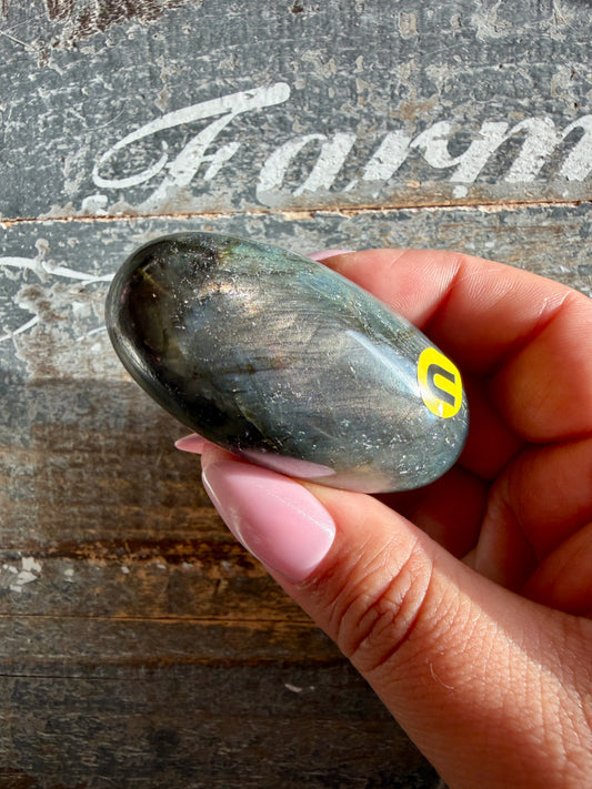 Gorgeous Flashy Labradorite Lingam | Madagascar | Opt U