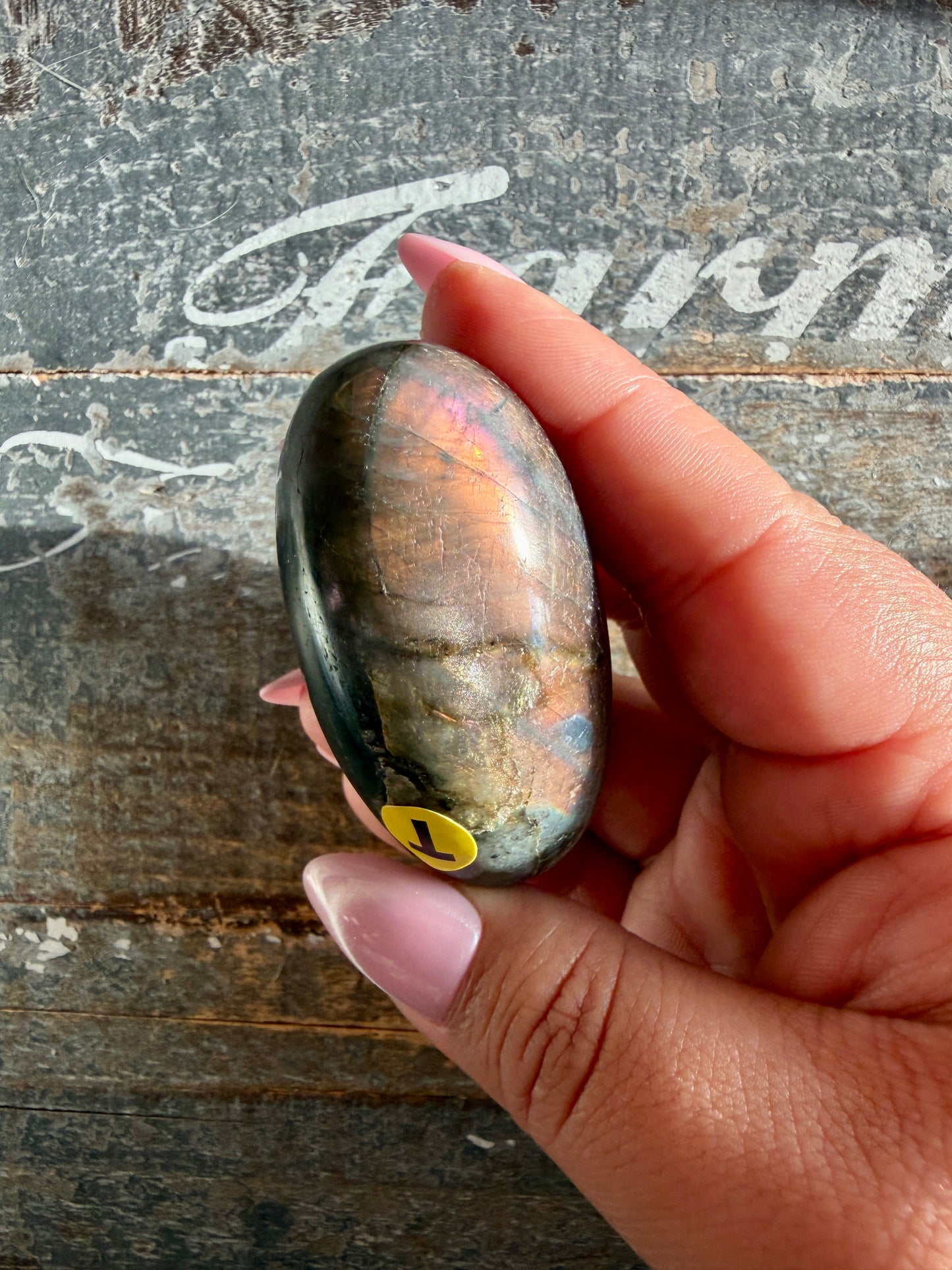 Gorgeous Flashy Labradorite Lingam | Madagascar | Opt L
