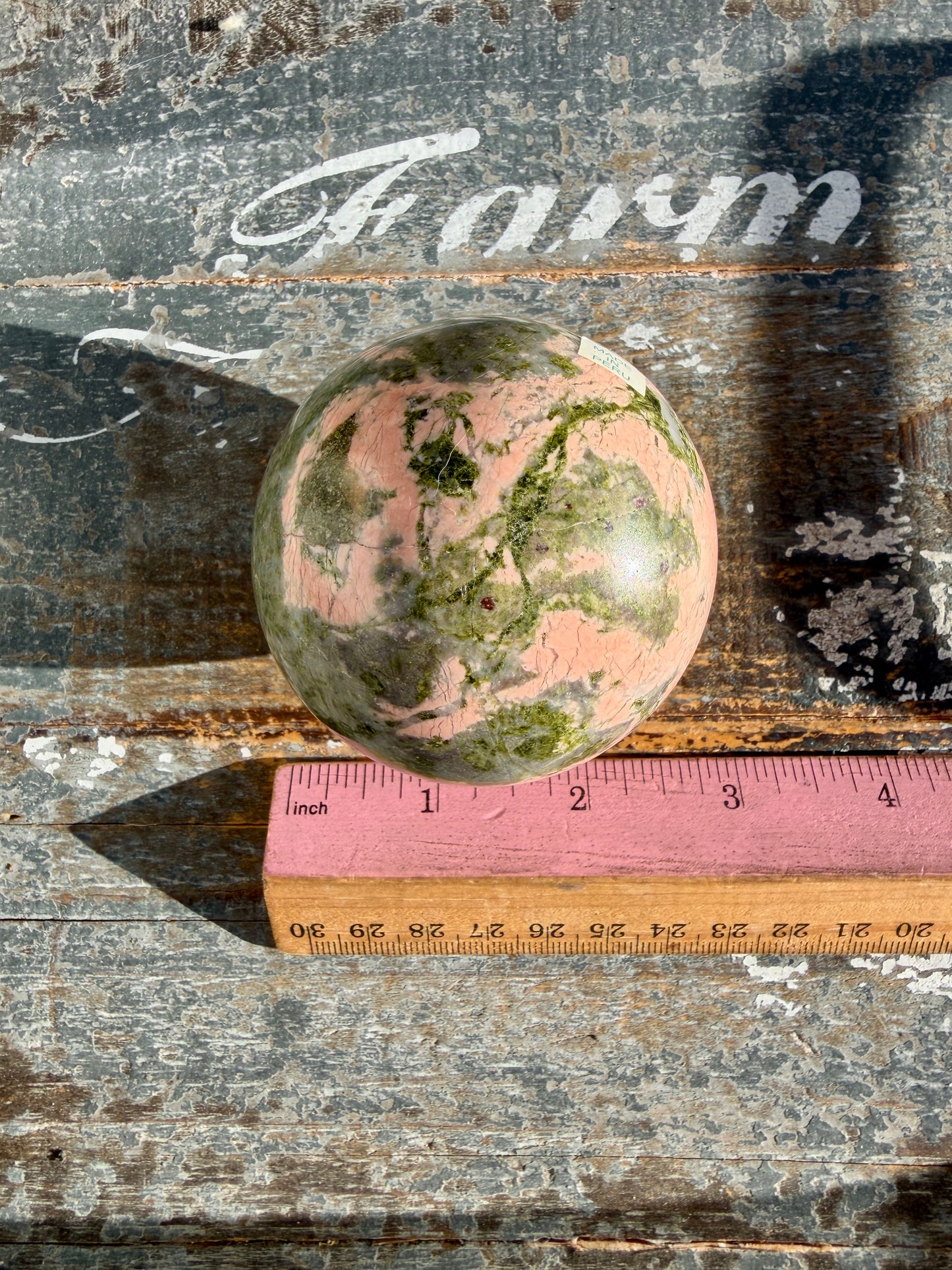 Gorgeous Unakite Sphere from Peru