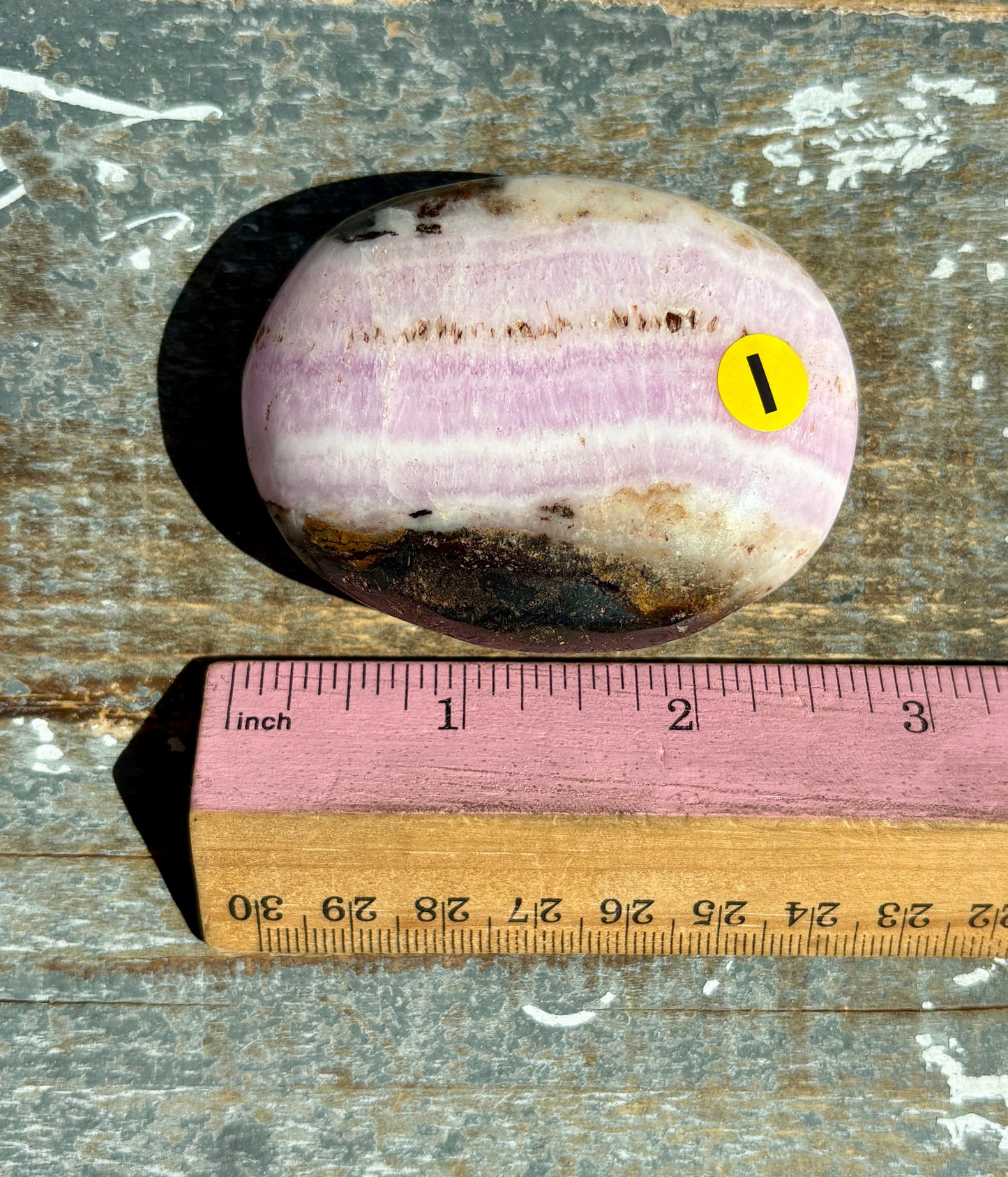 Gorgeous Pink Aragonite Palm Stone from Pakistan | Opt I