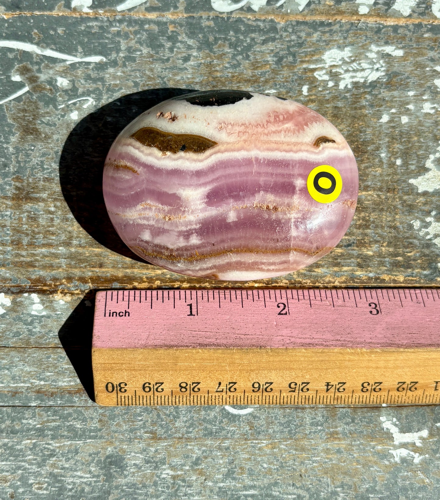 Gorgeous Pink Aragonite Palm Stone from Pakistan | Opt O