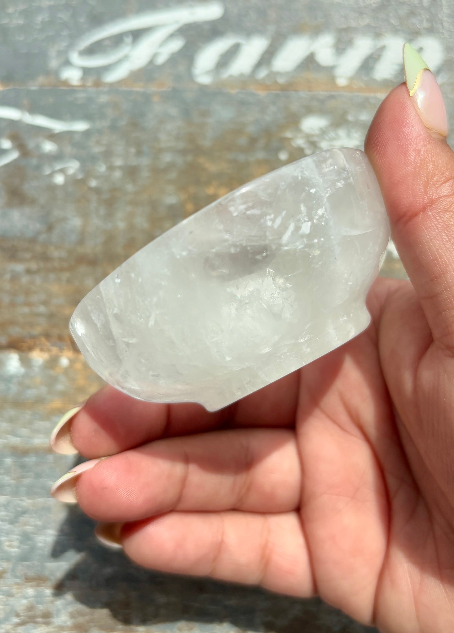 Gorgeous Clear Quartz Mini Bowl | Opt Q