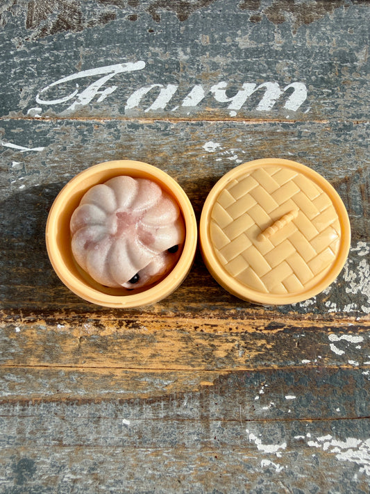 Adorable Pink Opal Xiaolongbao (soup dumpling) | Opt X