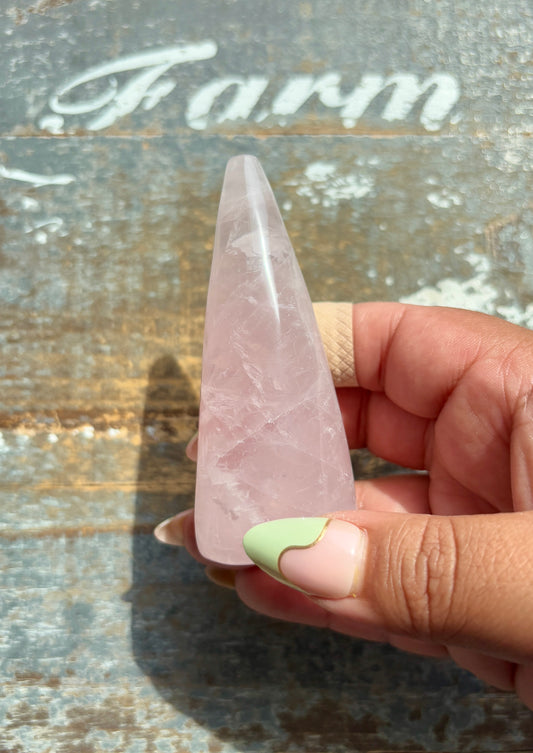 Gorgeous Rose Quartz Ring Holder | Opt B