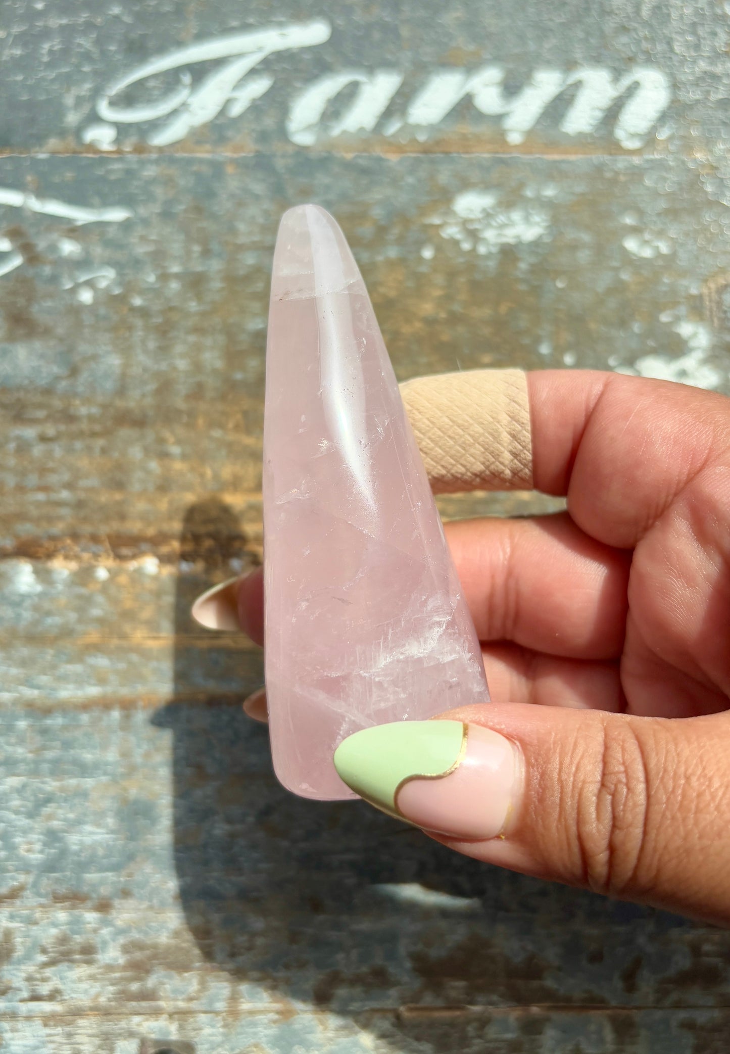 Gorgeous Rose Quartz Ring Holder | Opt B
