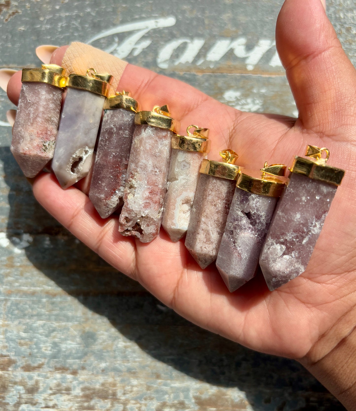 One (1) Pink Amethyst Pendant from Brazil | Intuitively Chosen