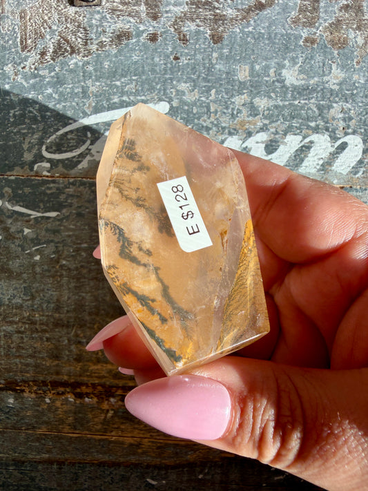 Gorgeous AAA Grade Golden Healer with Dendritic Inclusions | Opt E