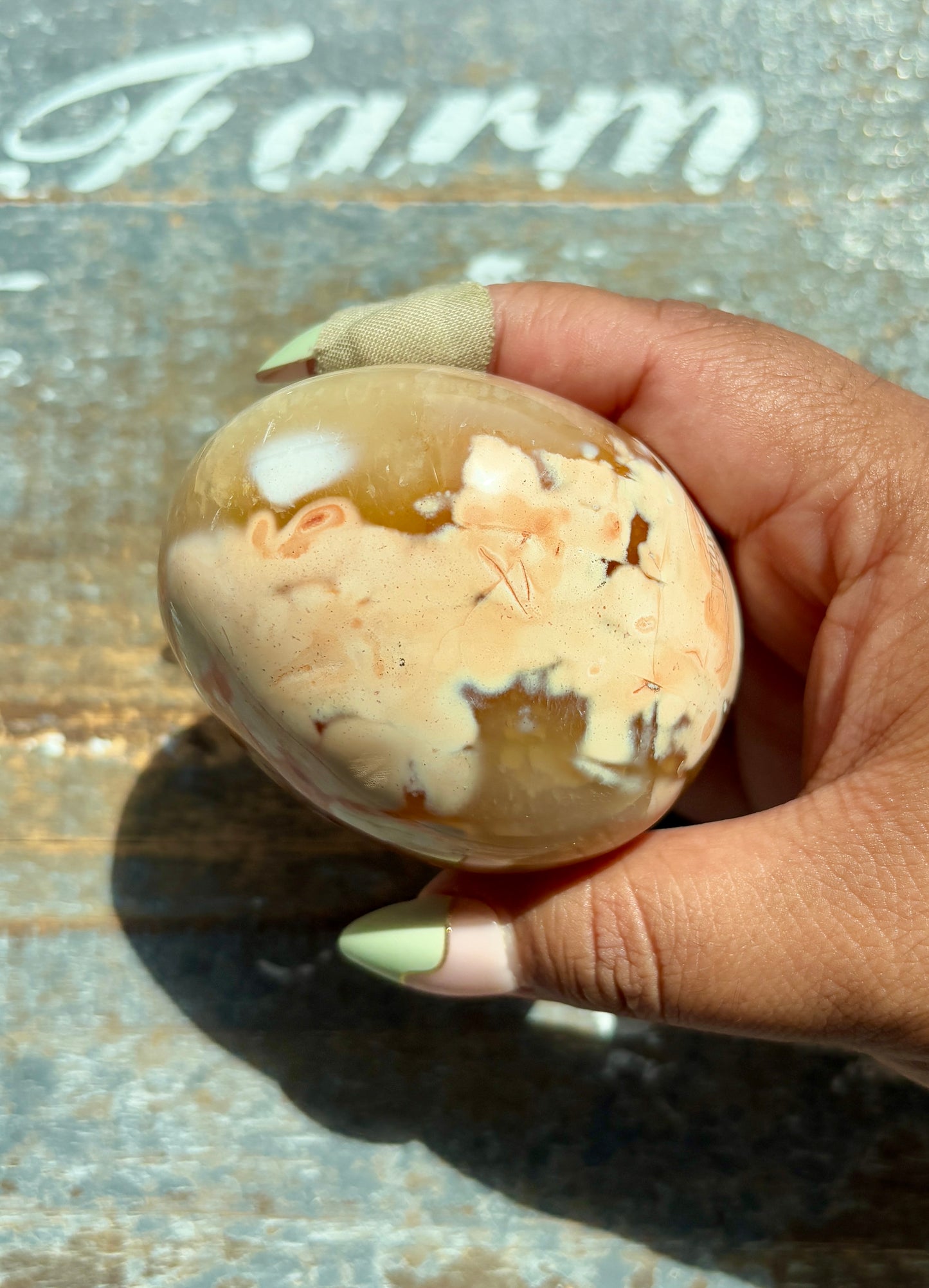 Gorgeous Orca Agate/Carnelian Pebble from Madagascar | Opt F