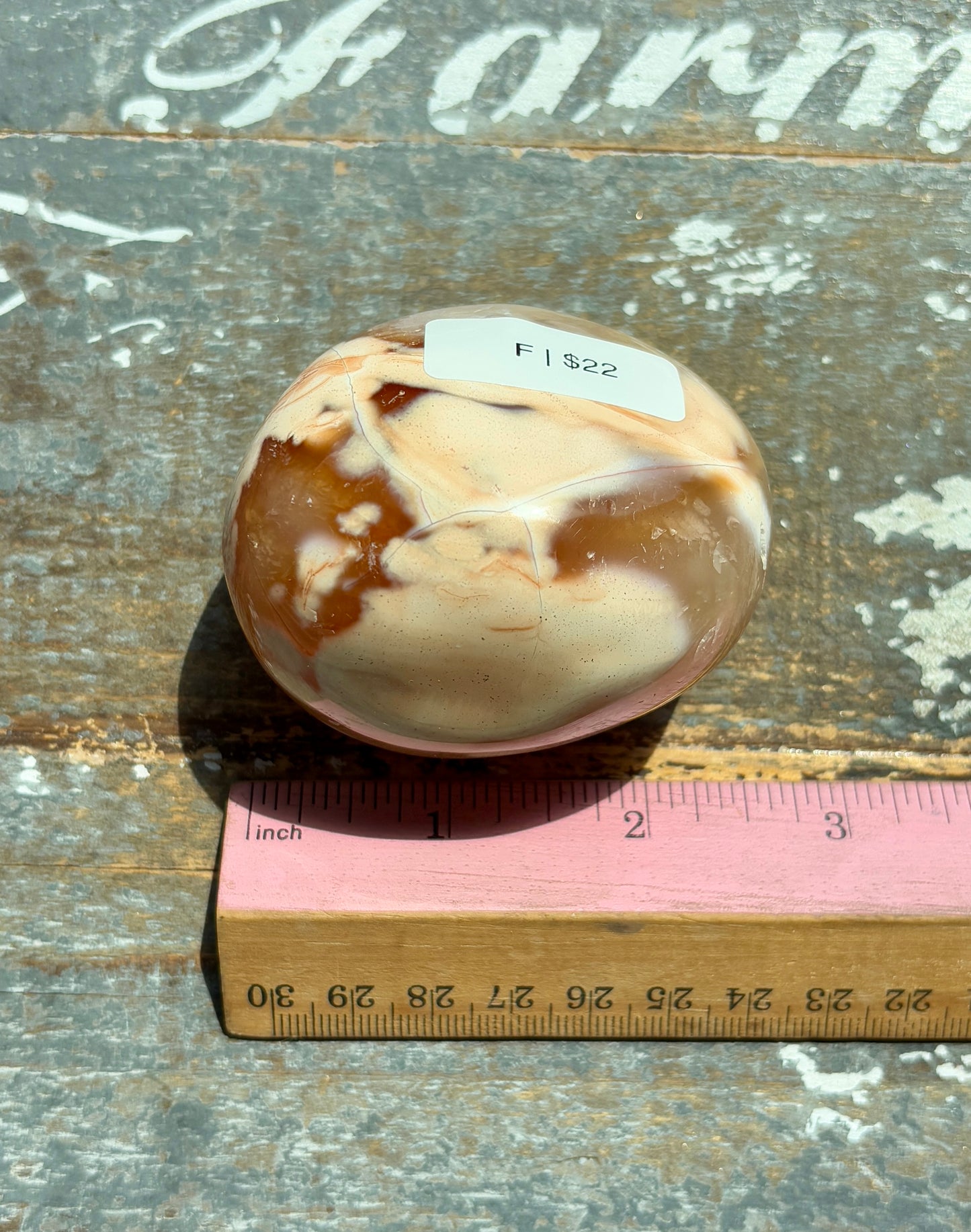 Gorgeous Orca Agate/Carnelian Pebble from Madagascar | Opt F
