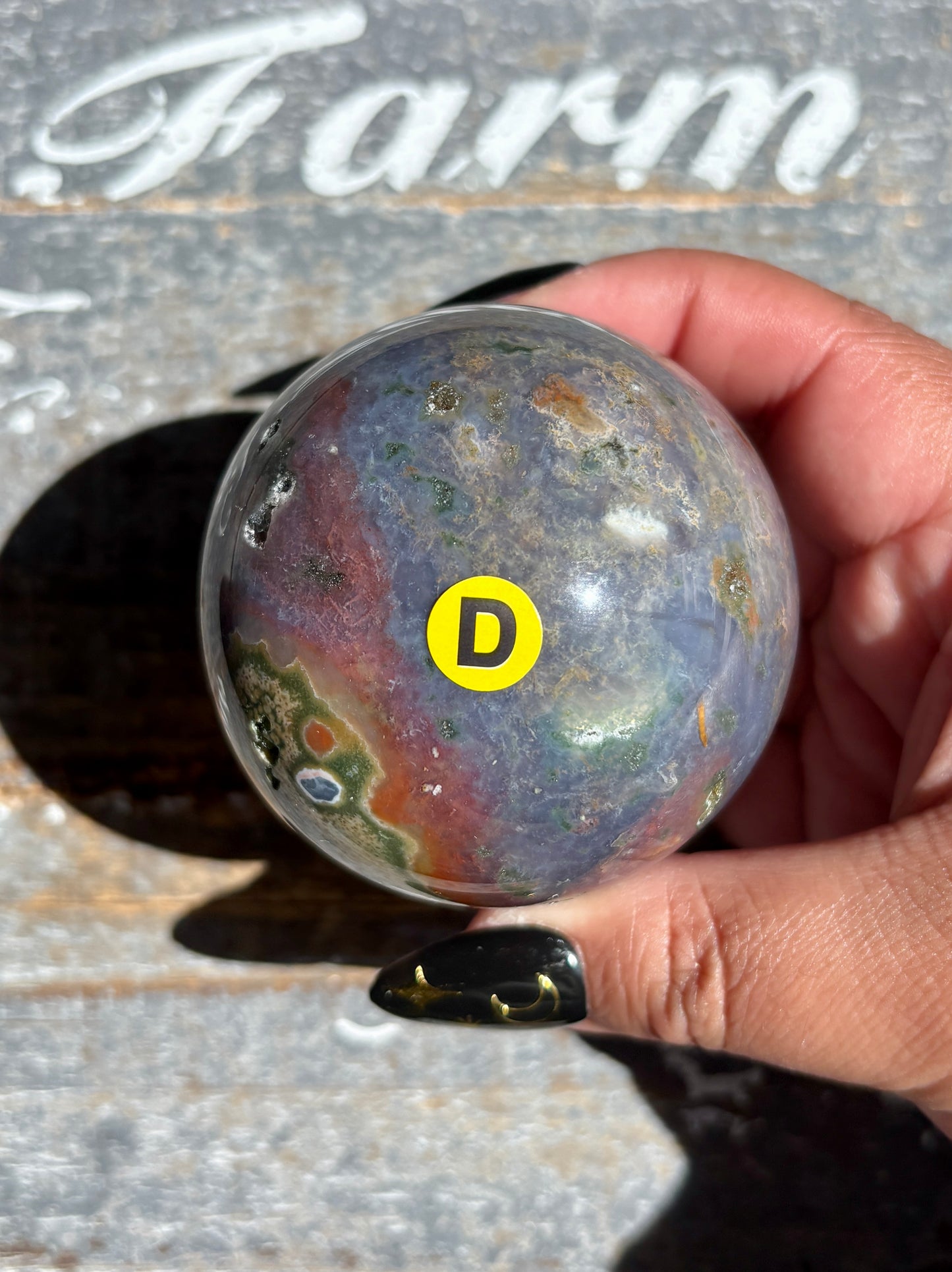 Gorgeous Rare Authentic Ocean Jasper Sphere from Madagascar | D