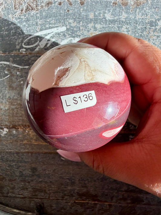 Gorgeous Mookaite Sphere from Australia | Opt L