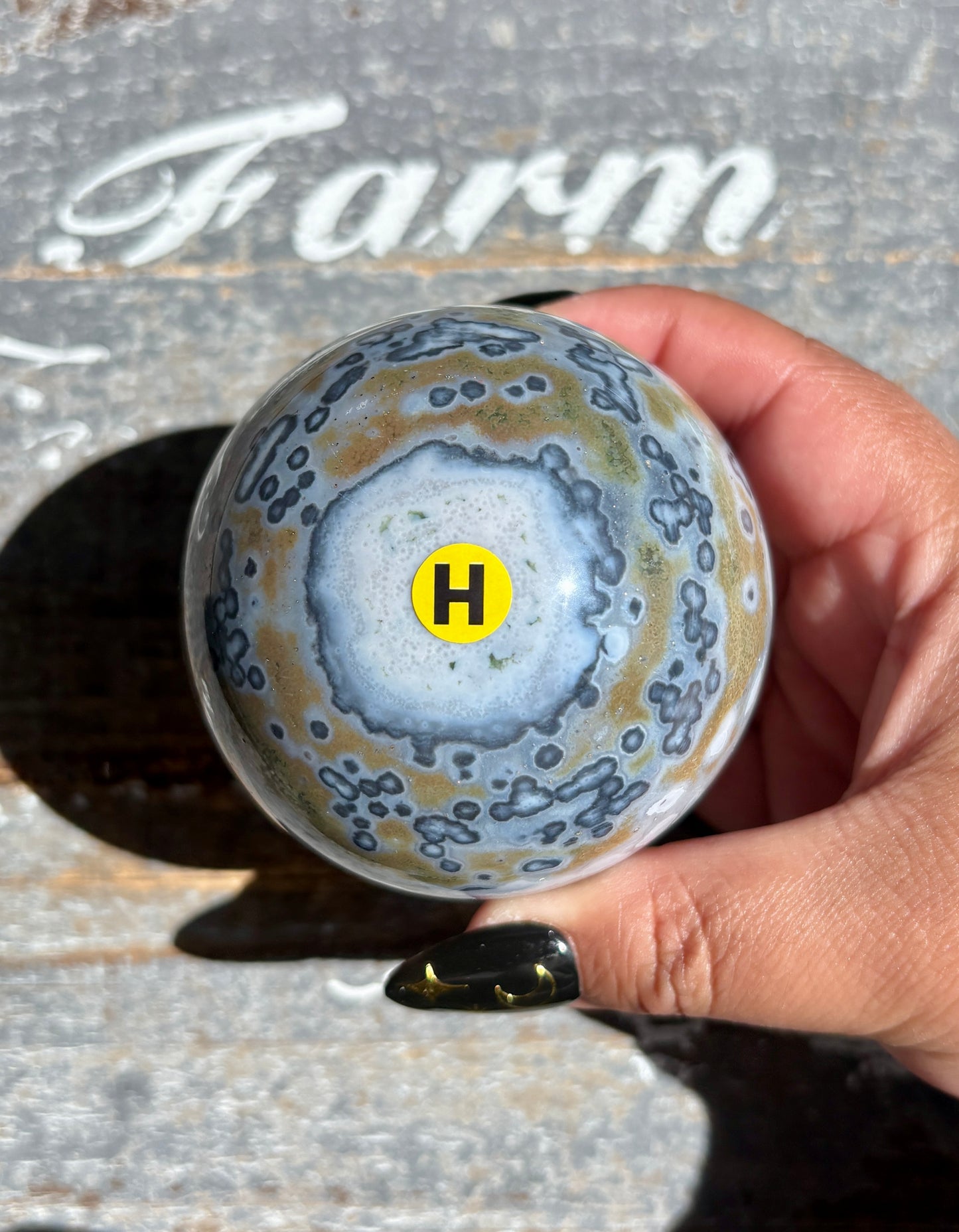 Gorgeous Rare Authentic Ocean Jasper Sphere from Madagascar | H