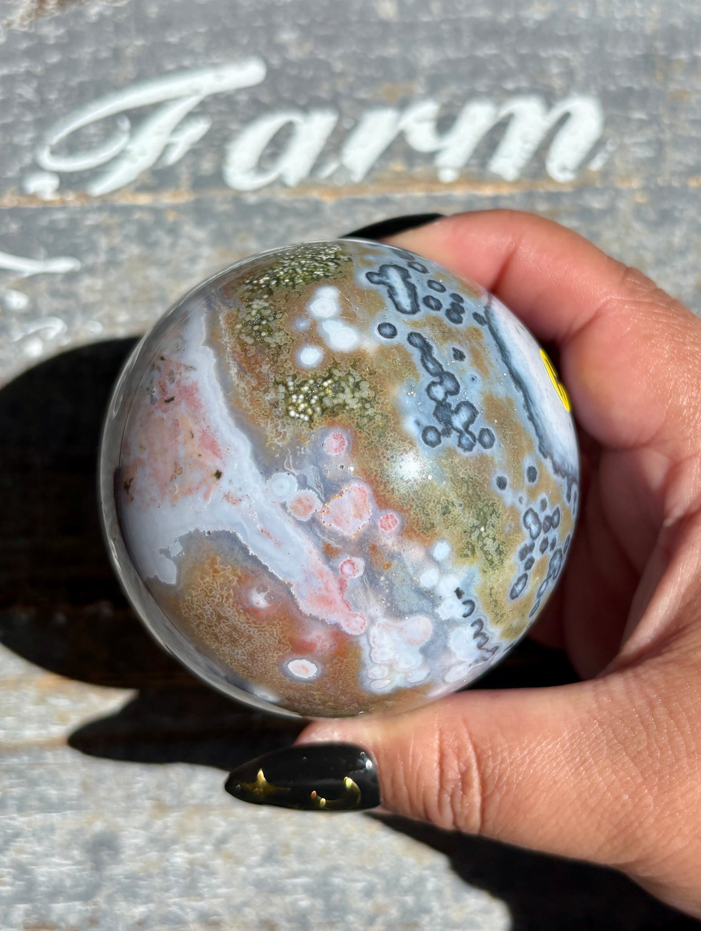 Gorgeous Rare Authentic Ocean Jasper Sphere from Madagascar | H