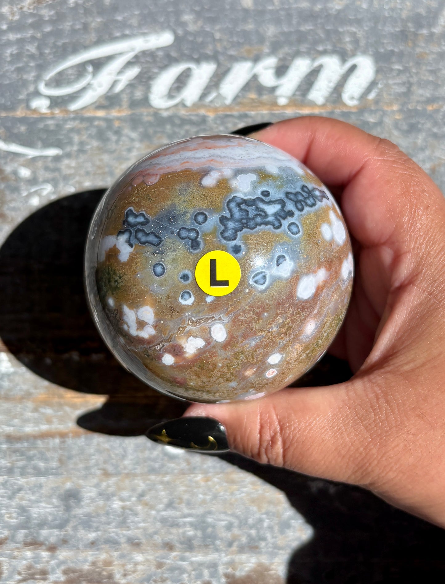 Gorgeous Rare Authentic Ocean Jasper Sphere from Madagascar | L