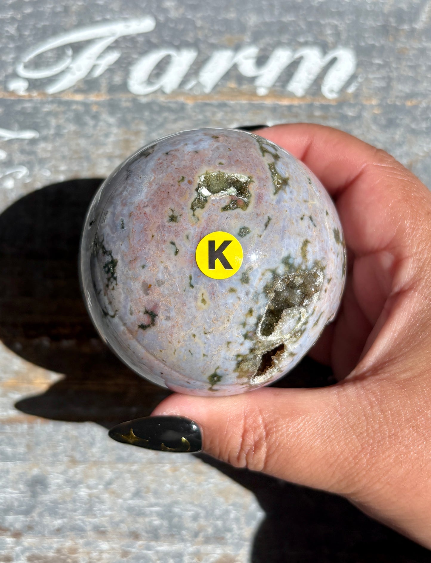 Gorgeous Rare Authentic Ocean Jasper Sphere from Madagascar | K