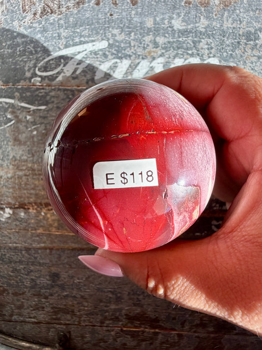 Gorgeous Mookaite Sphere from Australia | Opt E