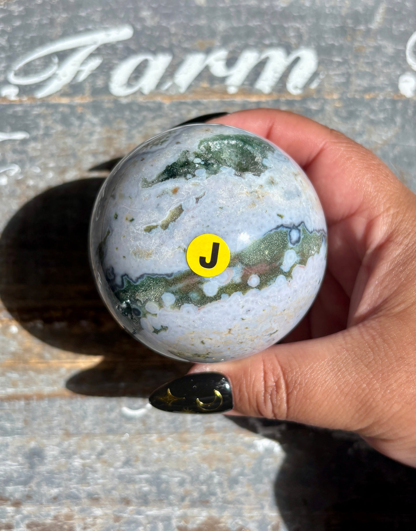 Gorgeous Rare Authentic Ocean Jasper Sphere from Madagascar | J
