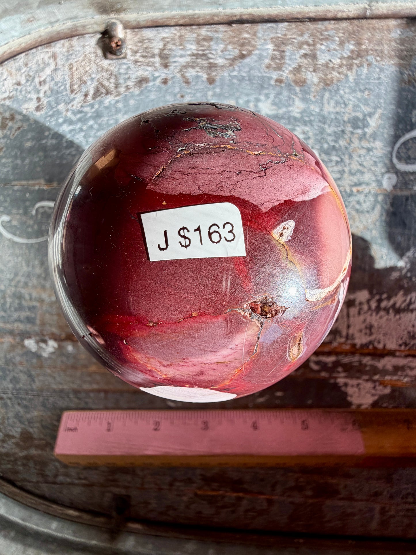 Gorgeous Mookaite Sphere from Australia | Opt J