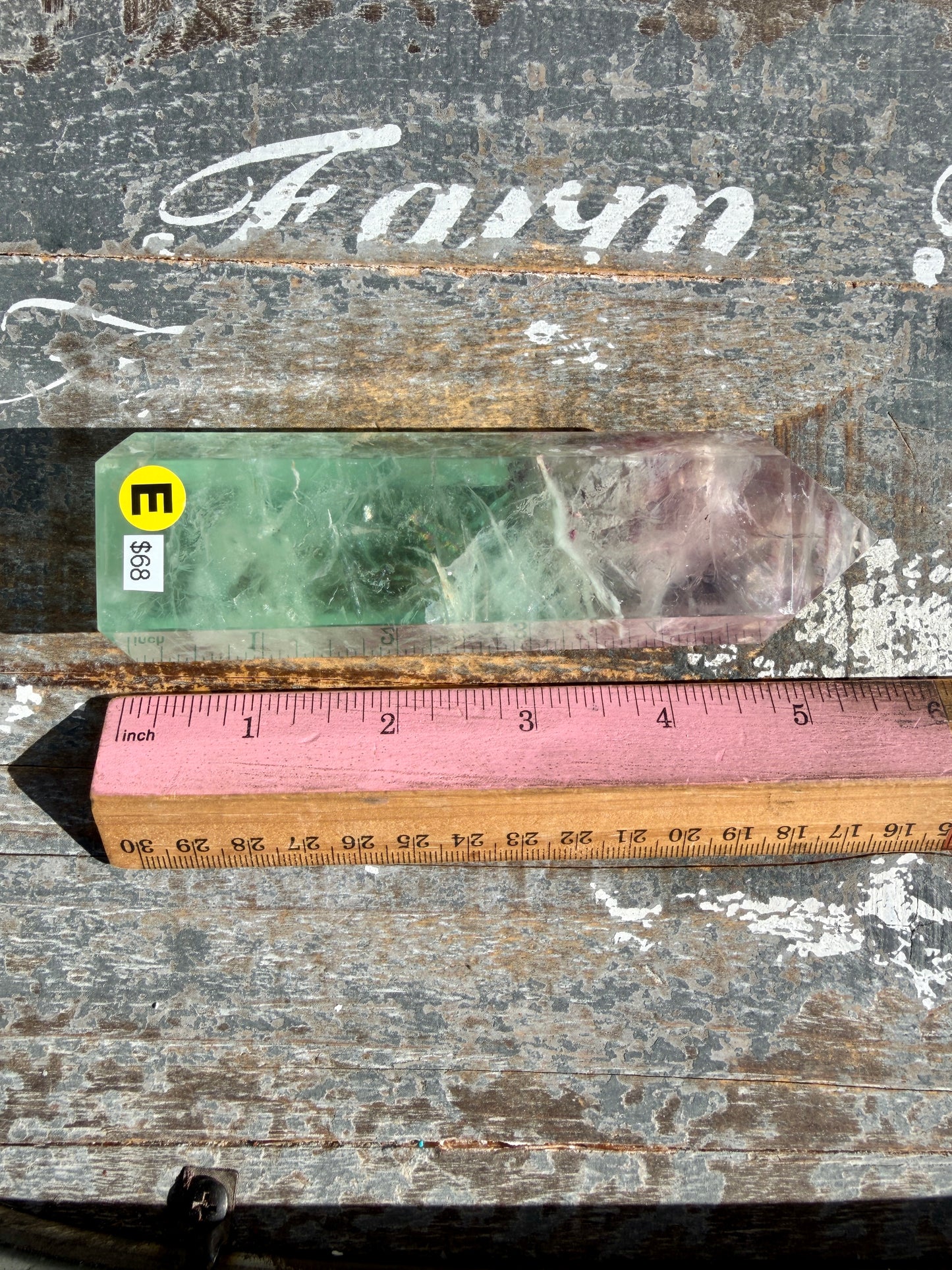 Gorgeous Watermelon Rainbow Fluorite Tower | Opt E