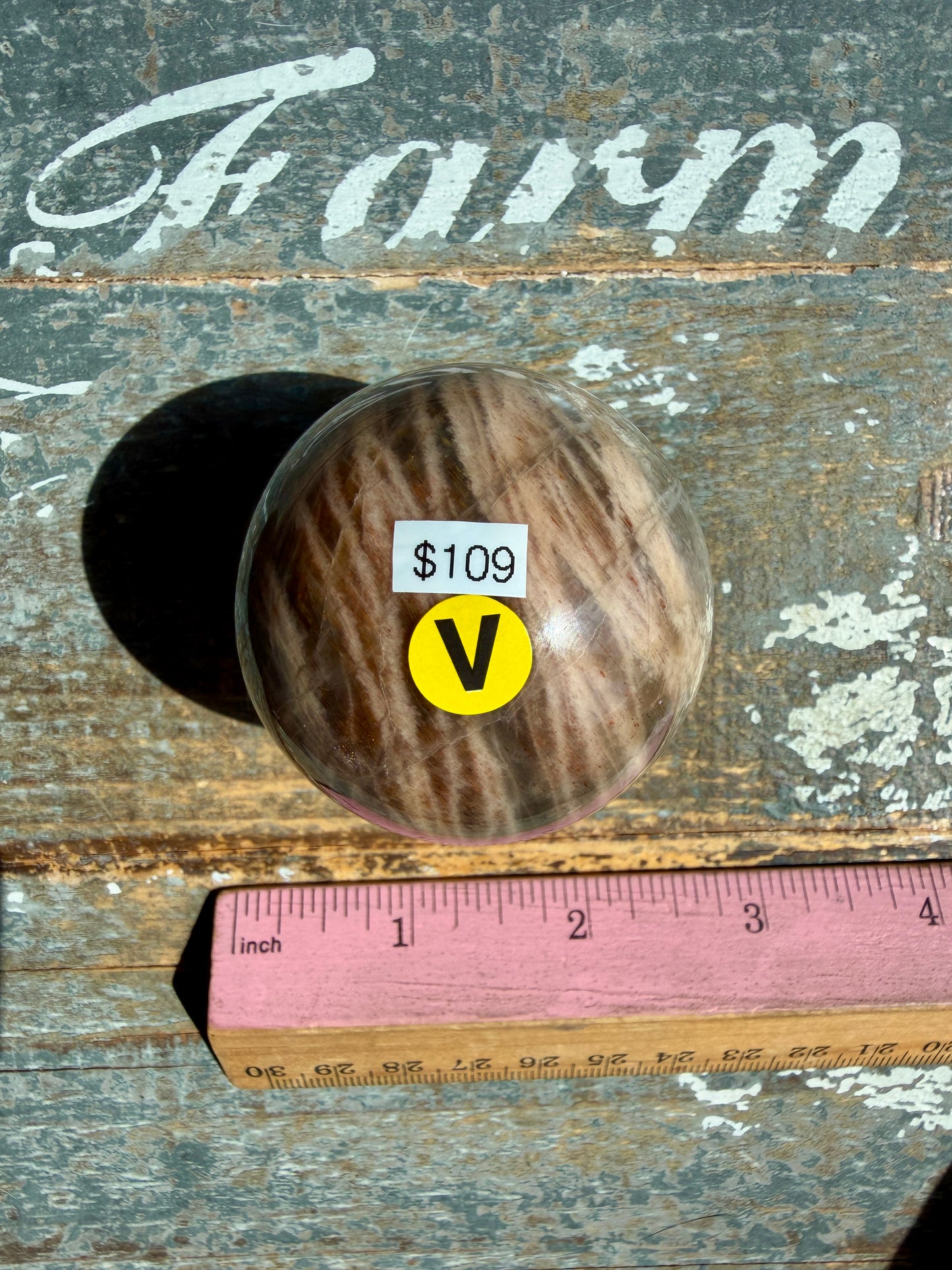 Gorgeous Black Moonstone Sphere from Madagascar | Opt V