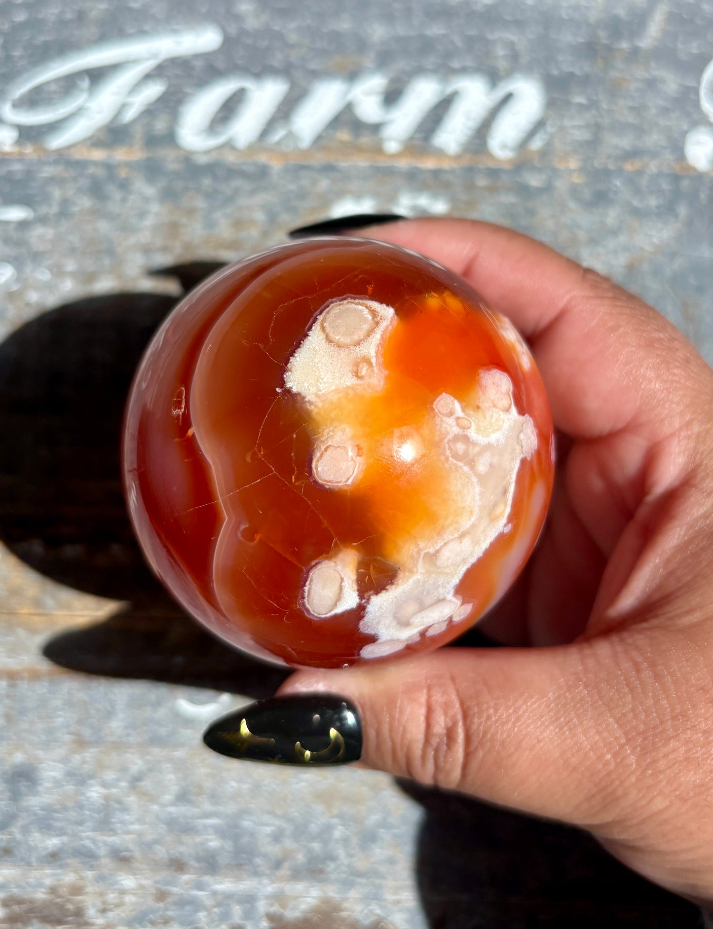 Gorgeous Pink/Orange Carnelian and Flower Agate | A