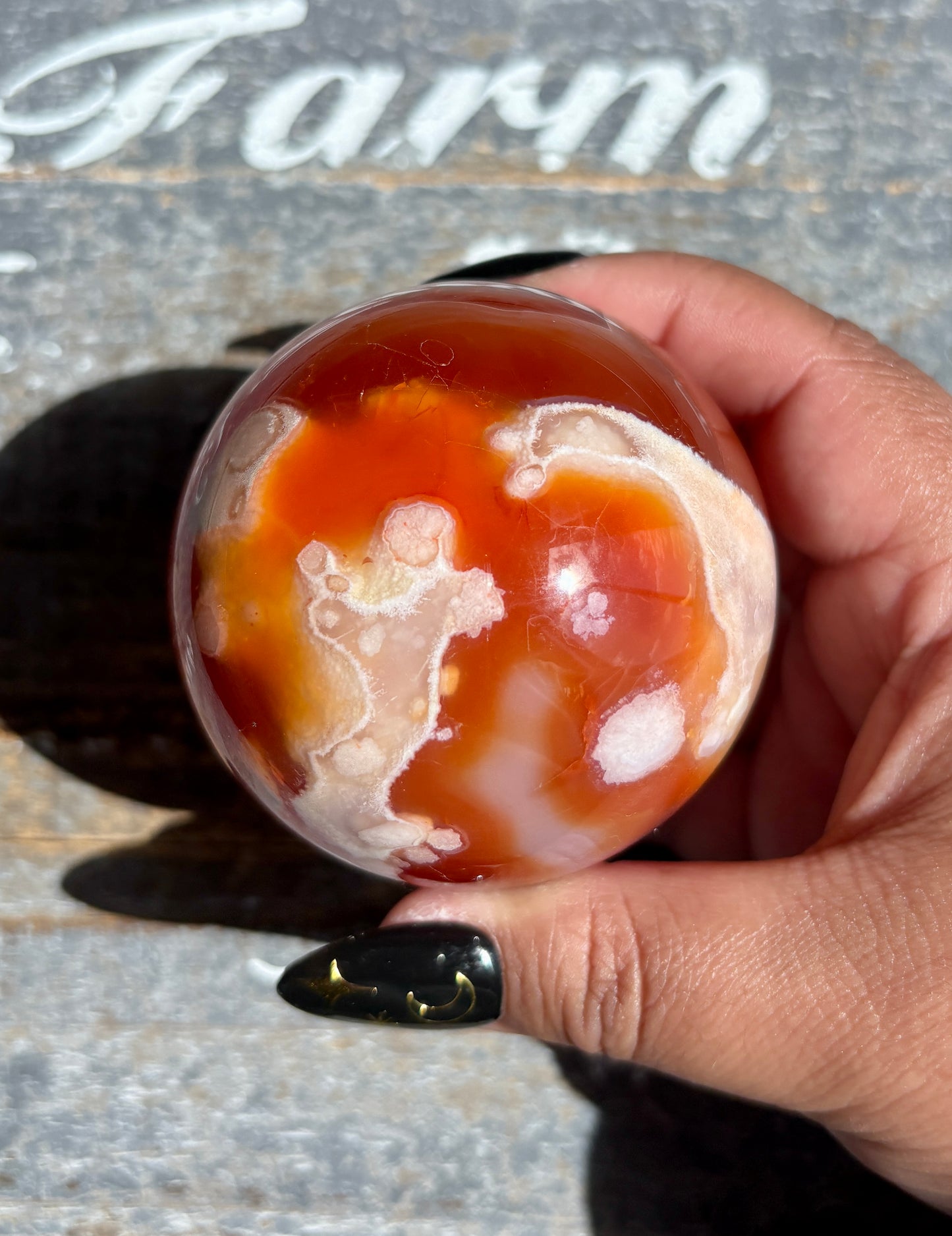 Gorgeous Pink/Orange Carnelian and Flower Agate | A