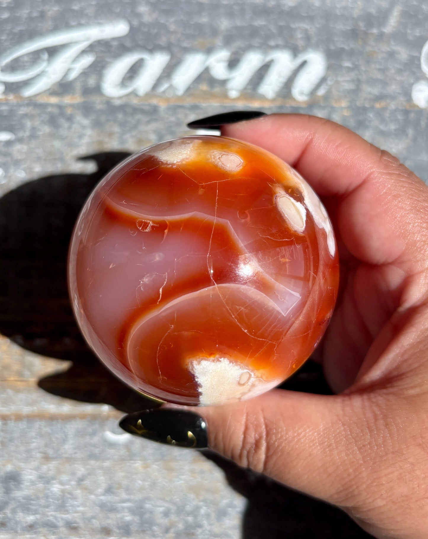 Gorgeous Pink/Orange Carnelian and Flower Agate | A
