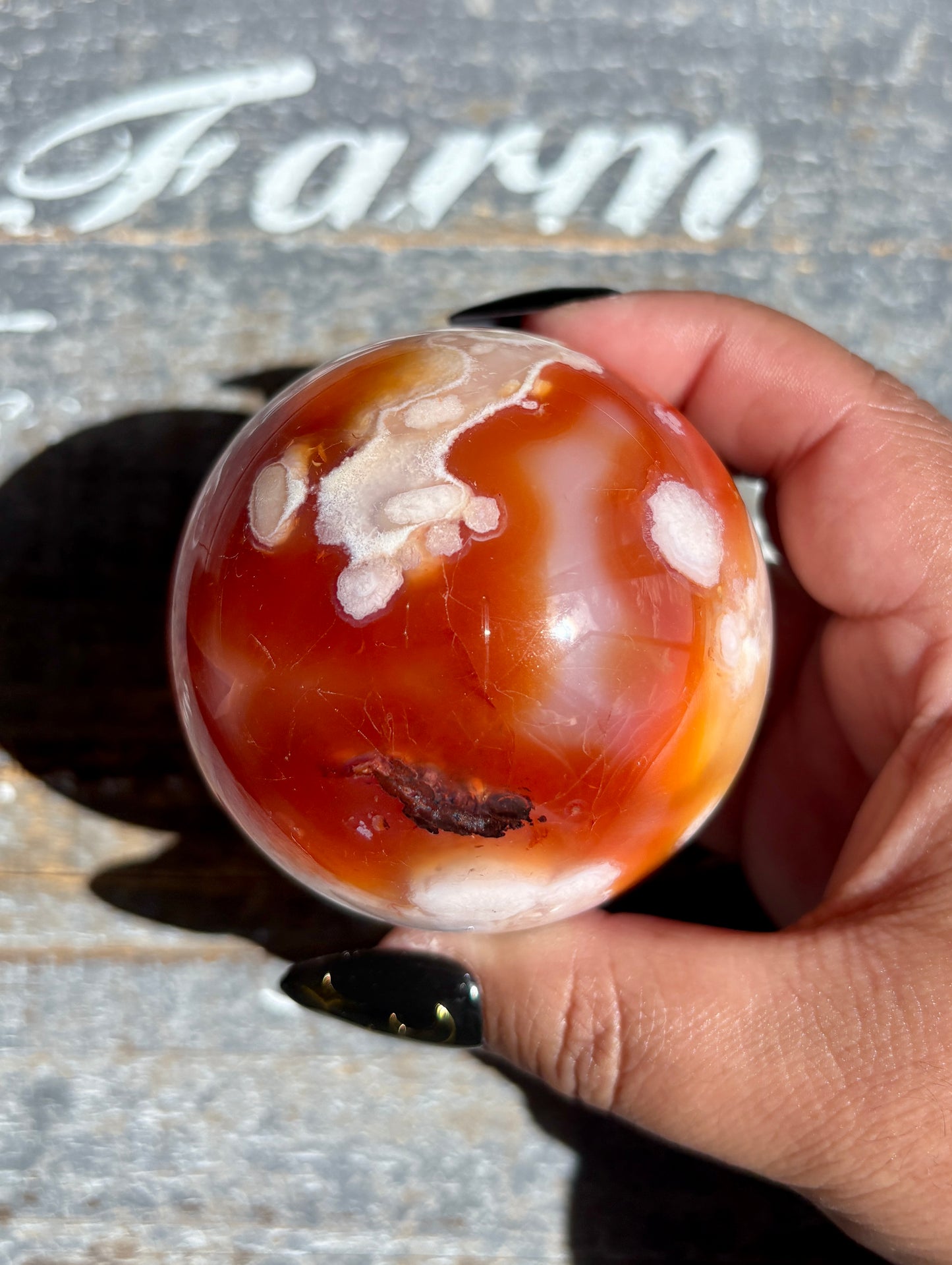 Gorgeous Pink/Orange Carnelian and Flower Agate | A