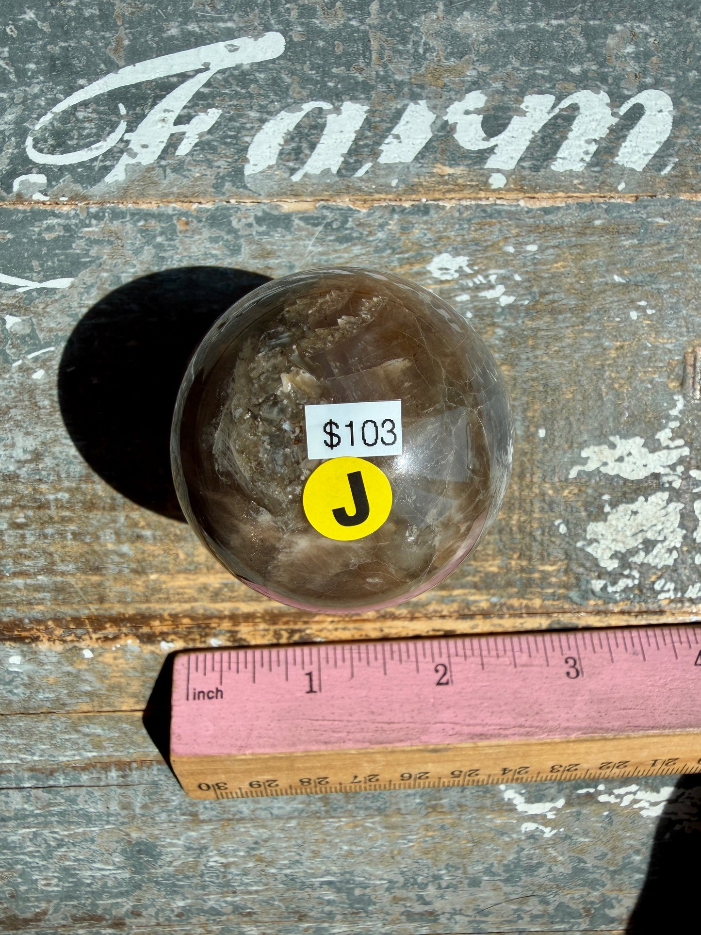Gorgeous Black Moonstone Sphere from Madagascar | Opt J