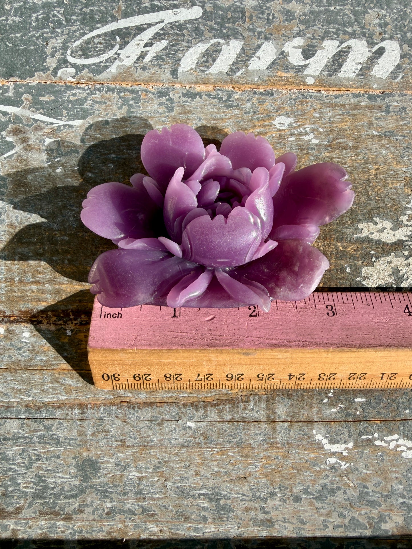 !! RESERVED FOR MONTANNA F!! Gorgeous Hand Carved Lepidolite Flower | Opt H (self standing)