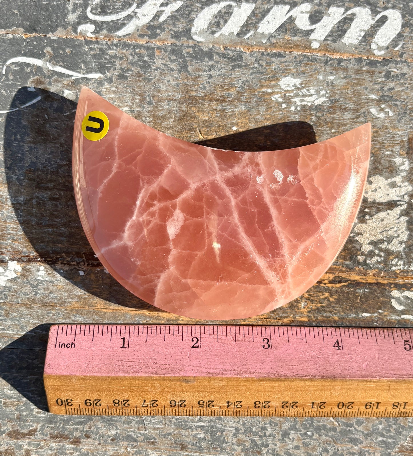 Rose Calcite Moon | Opt U