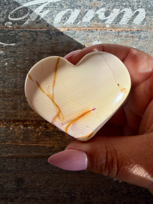 Gorgeous Mookaite Heart from Australia | Opt J