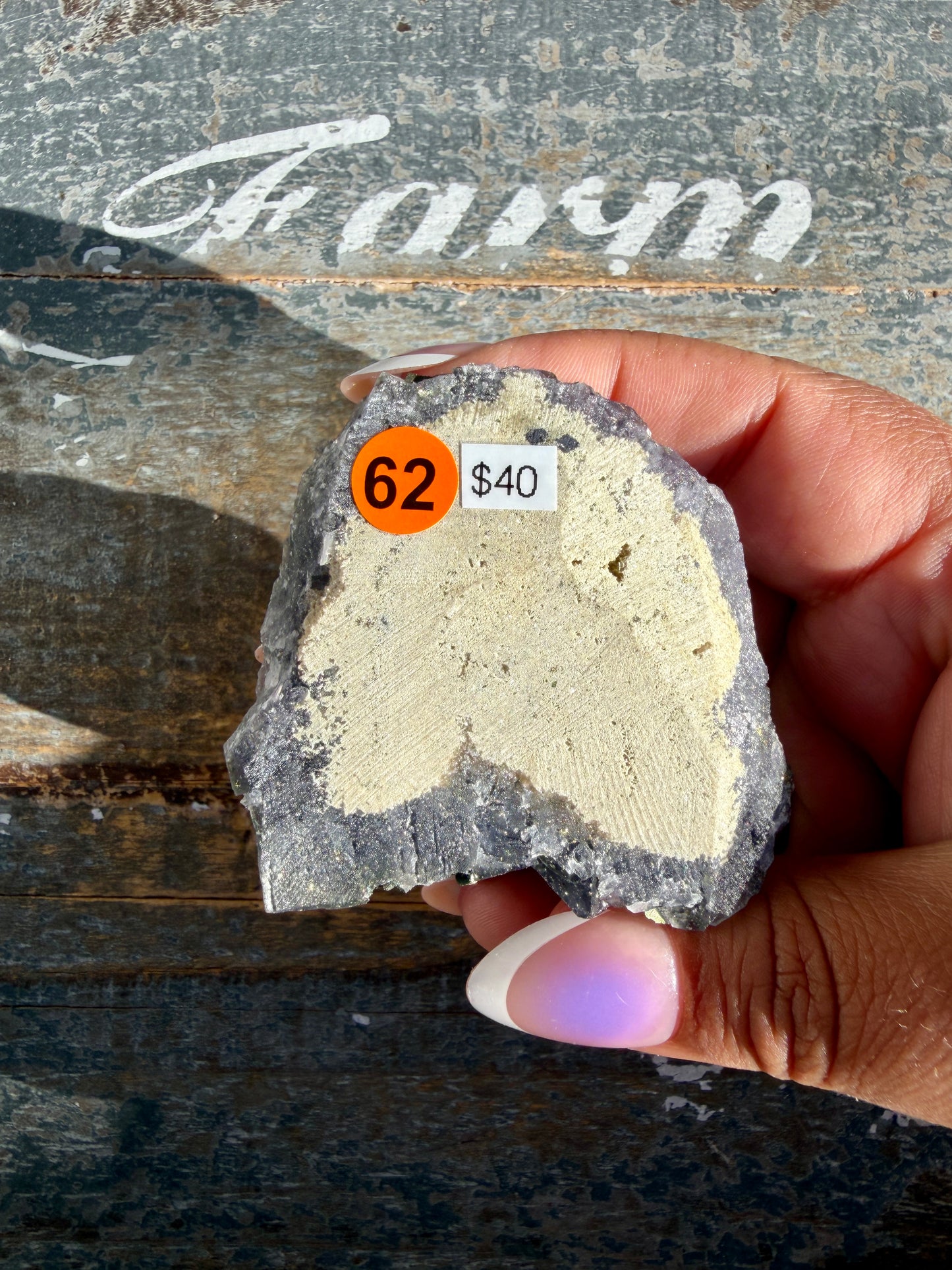 Gorgeous Cubic Dark Blue/Purple Fluorite Specimen coated in Pyrite | Opt 62