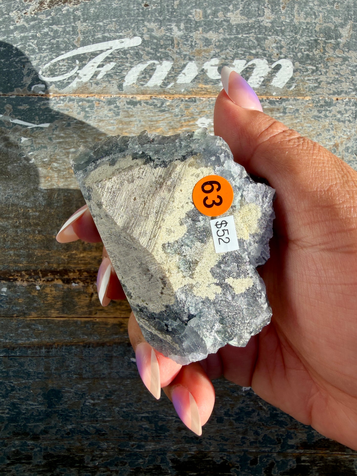 Gorgeous Cubic Dark Blue/Purple Fluorite Specimen coated in Pyrite | Opt 63