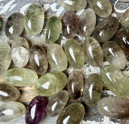 One (1) Gorgeous Heat Treated Green Amethyst Goddess Egg