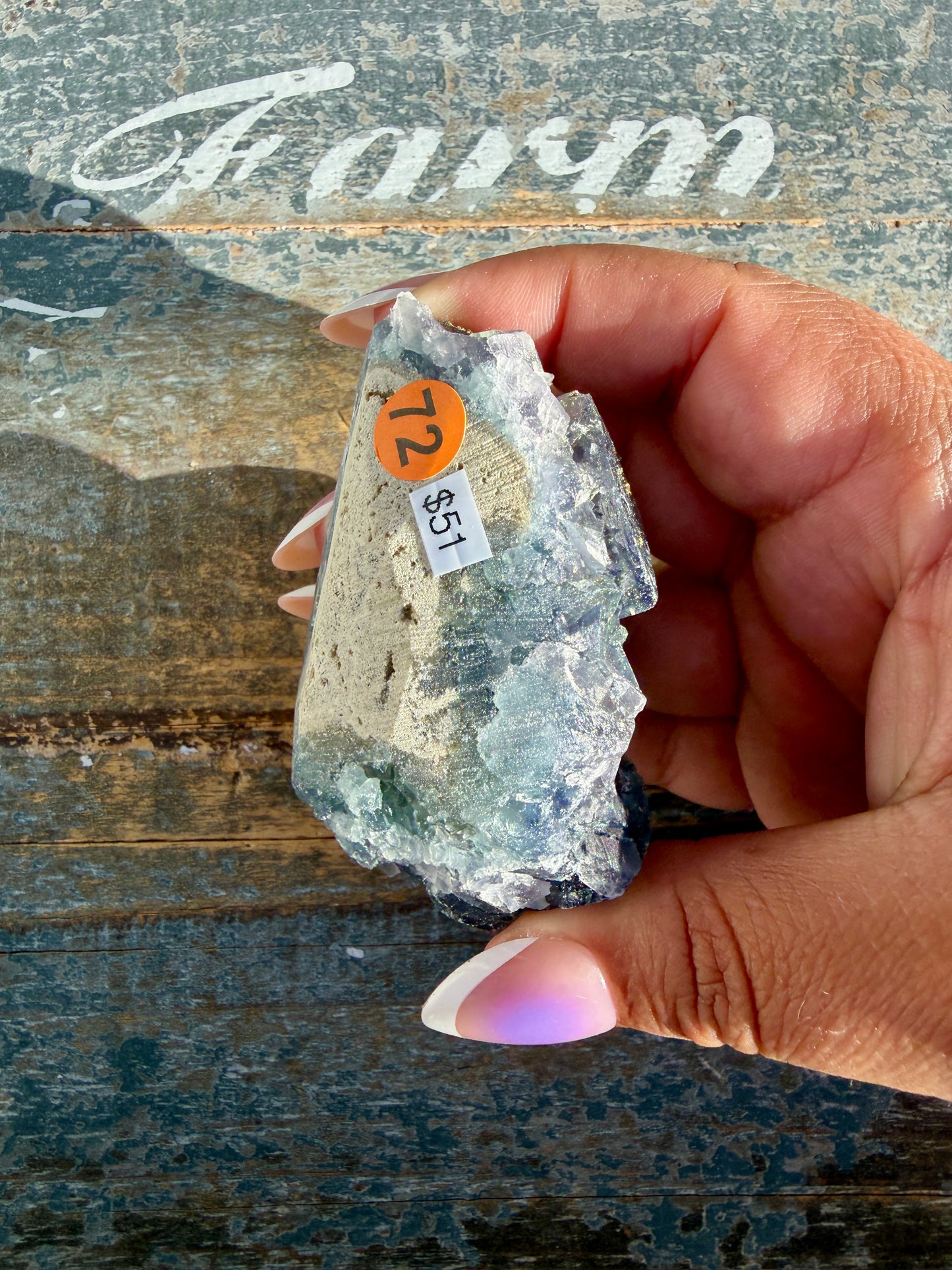 Gorgeous Cubic Dark Blue/Purple Fluorite Specimen coated in Pyrite | Opt 72
