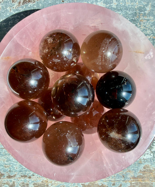 One (1) Small Smokey Quartz Sphere | Intuitively Chosen