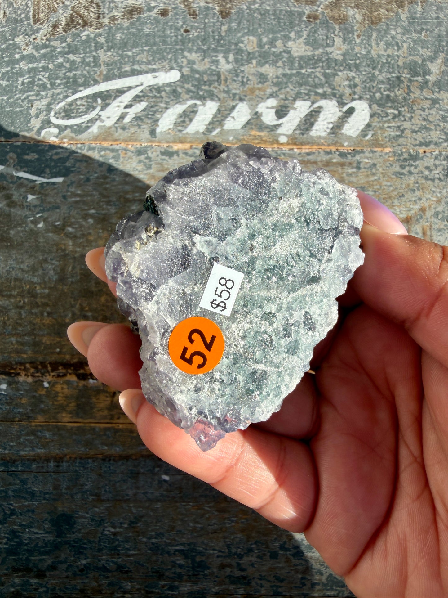 Gorgeous Cubic Dark Blue/Purple Fluorite Specimen coated in Pyrite | China | Opt 52