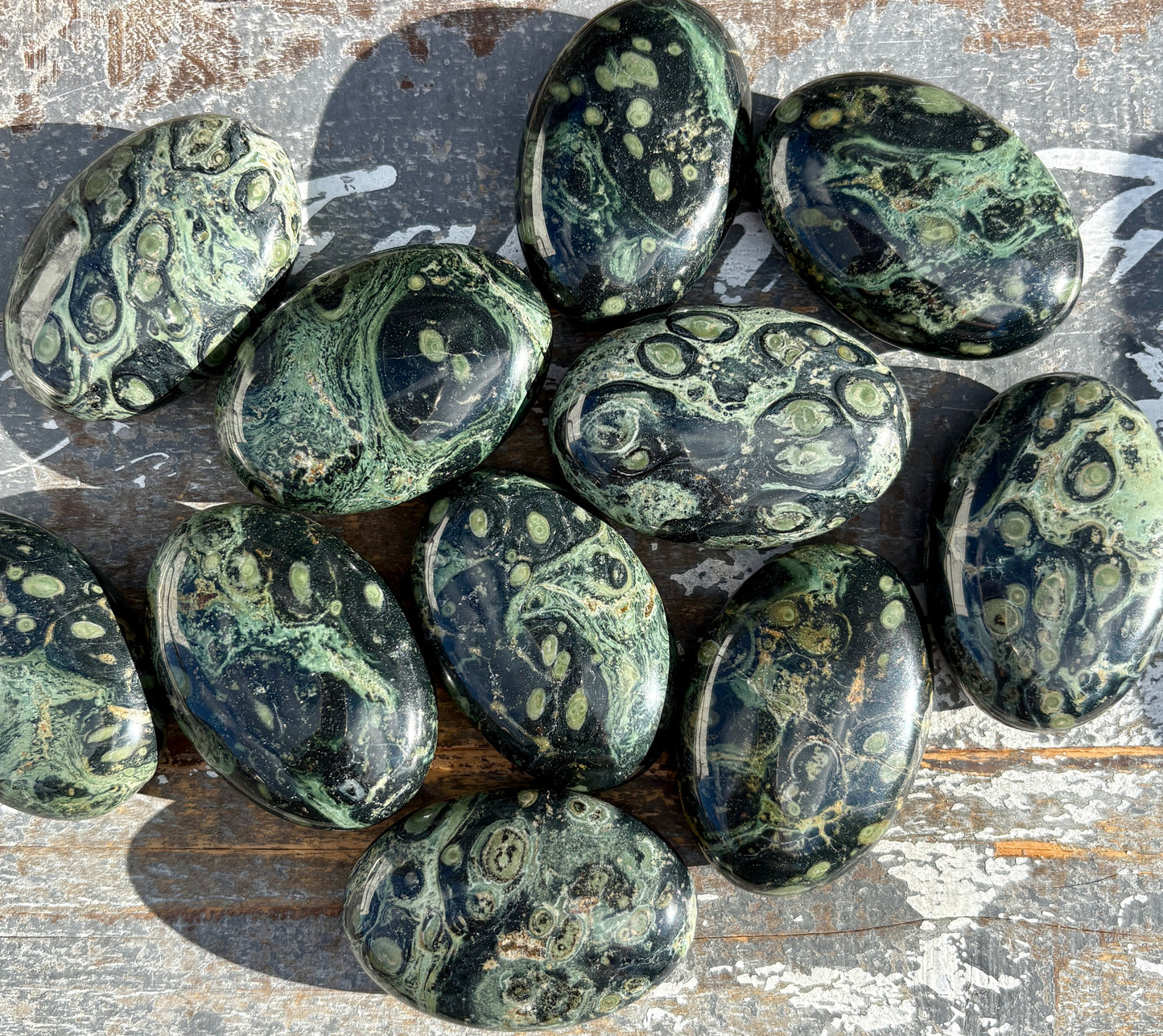 One (1) Kambaba Jasper Palm Stone | Intuitively Chosen