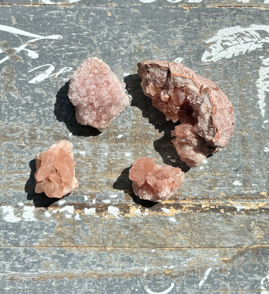 1pc Natural Pink Amethyst Cluster, From Temu