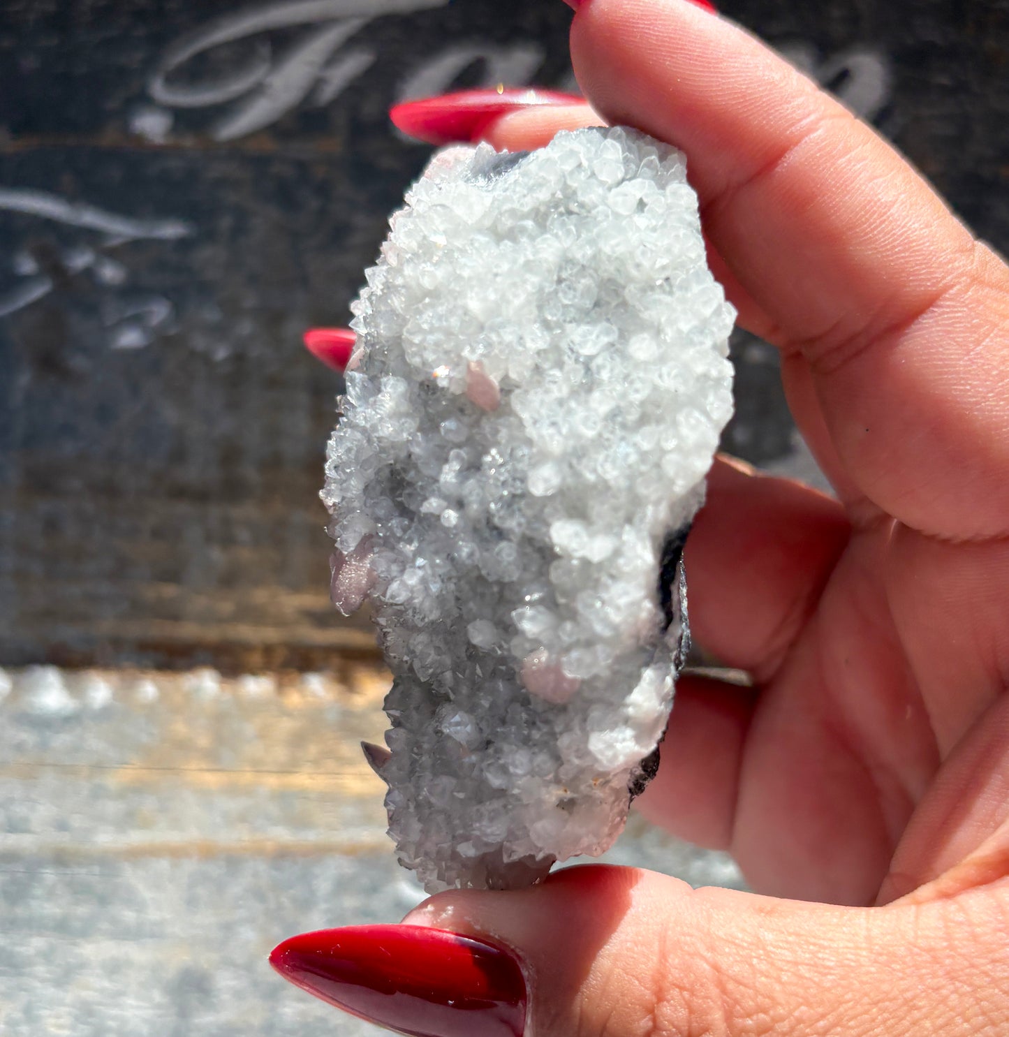 Gorgeous Rhodochrosite on Quartz
