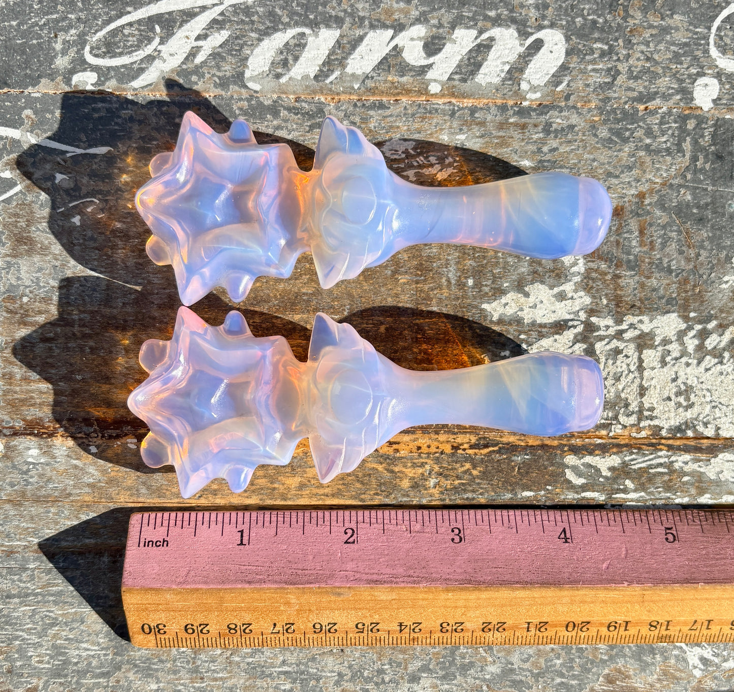 One (1) Pink Opalite Star Wand