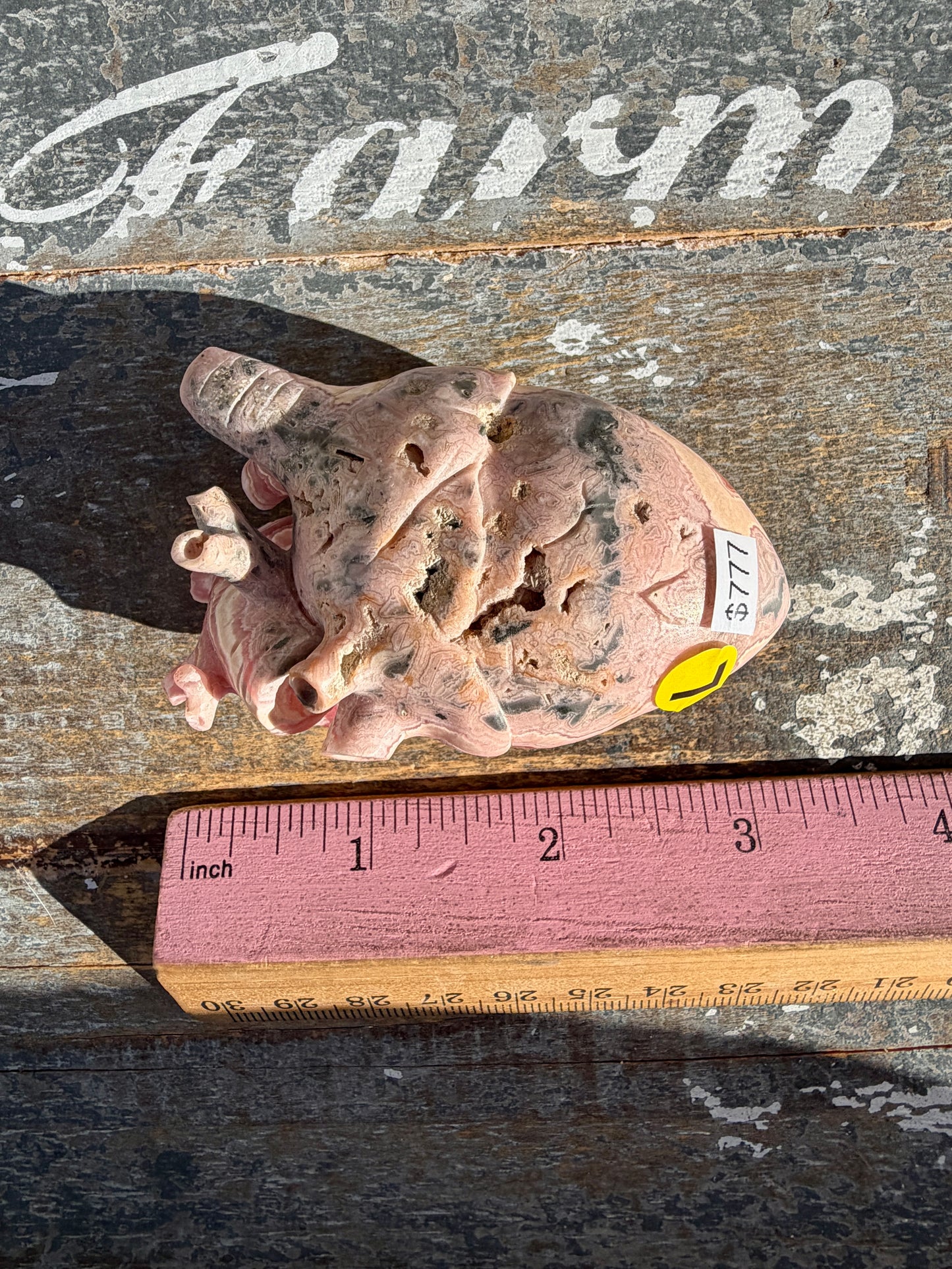 Gorgeous Rhodochrosite Anatomical Heart | Argentina | Opt L