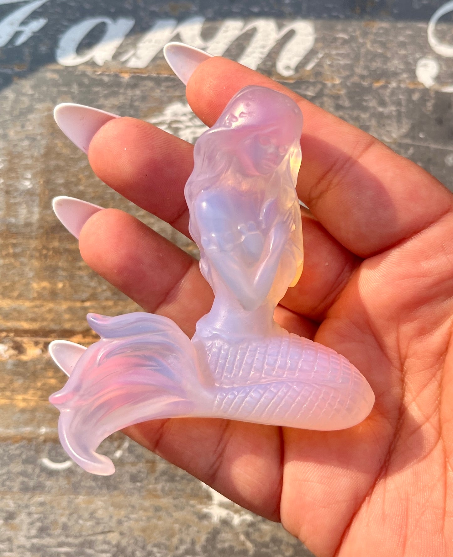 Gorgeous Pink Opalite Mermaid